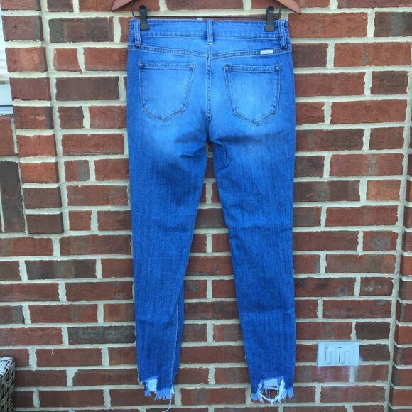 KanCan Jeans Florence Mid Rise Super Skinny Distressed Size 9/28 - Picture 4 of 11